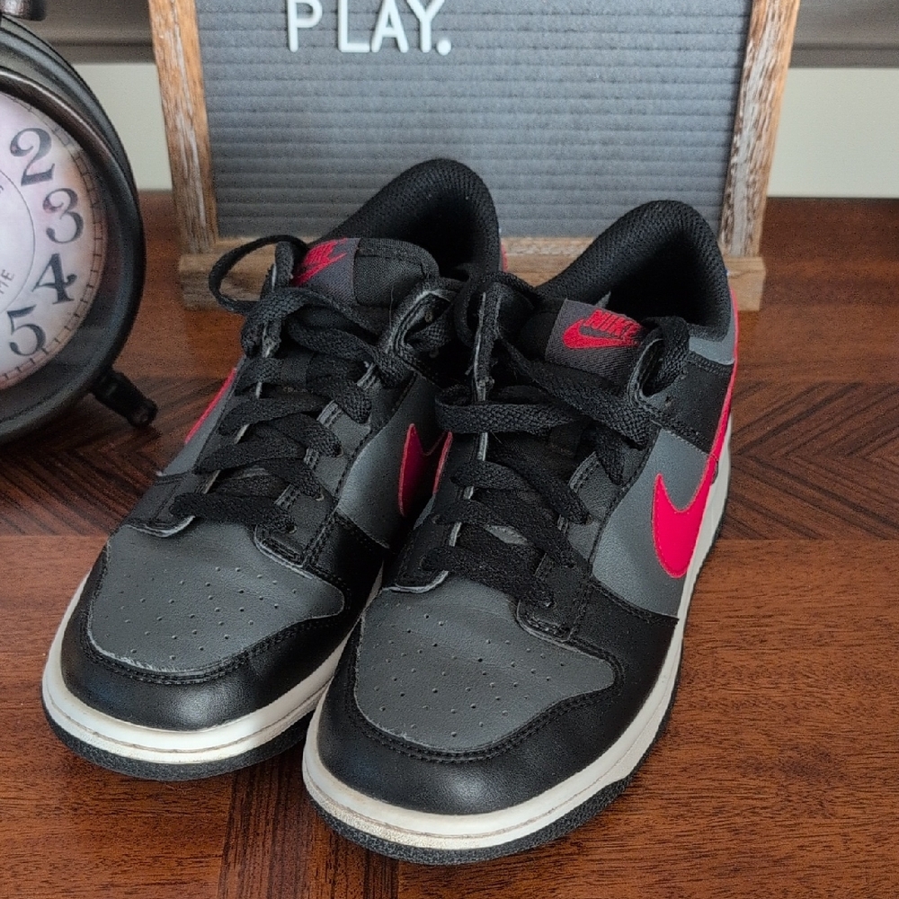 Nike Black, Gray Red And Blue Athletic Shoes